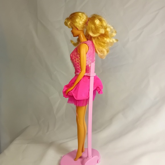 1994 Ruffle Fun Barbie Fashion Doll #12435 Redressed Cut N Style Dress Toy READ - Picture 9 of 13